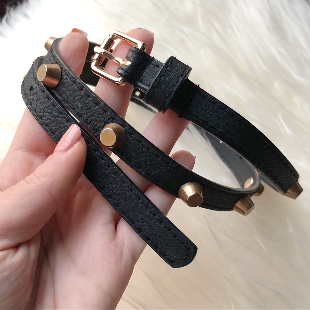 Thin Gold Studded Belt